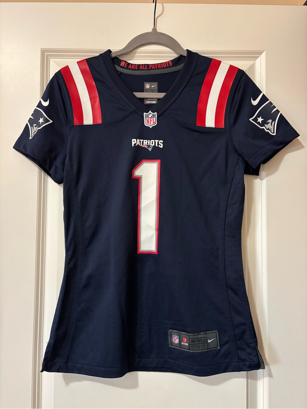 NFL New England Patriots Cam Newton Nike Football Jersey
